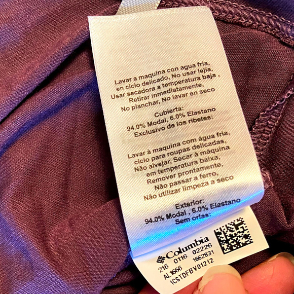 COLUMBIA Onmi-Wick Adera collection Purple Top Ladies Size Small NWT - Picture 6 of 13